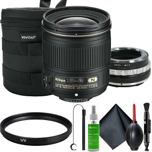 Nikon AF-S 28mm f/1.8G Lens Kit with Adapter for Nikon Z Z5 Z6 Z7 ZF Zfc Z30 Z50 - 1 of 4