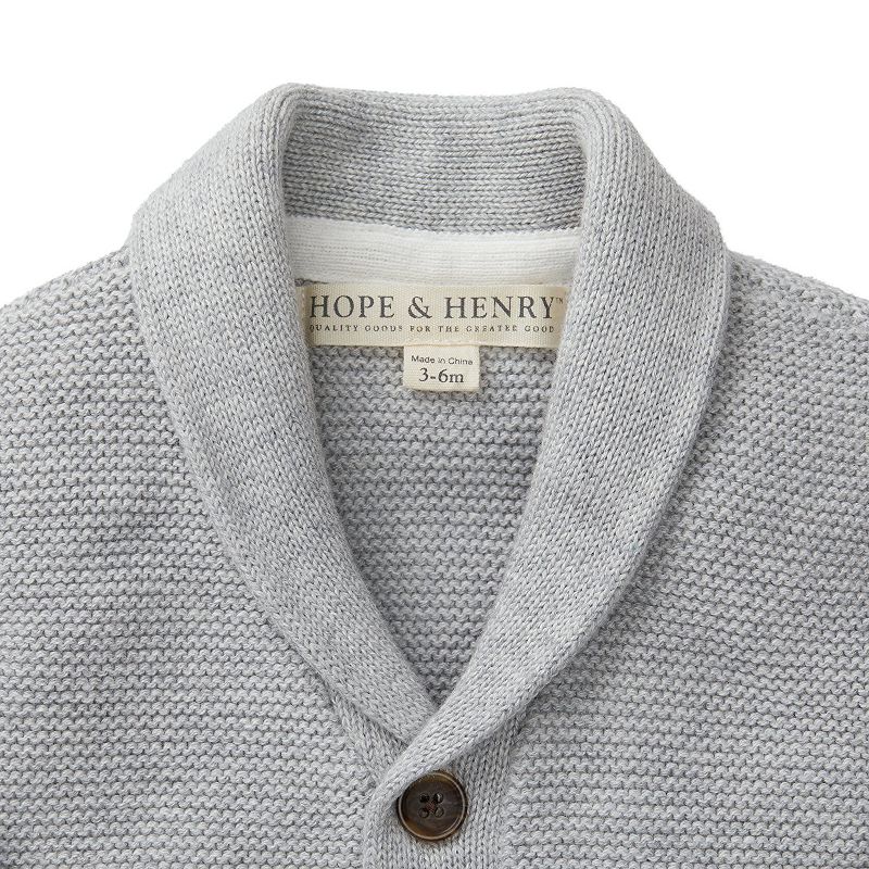 Hope & Henry Baby Organic Cotton Cardigan and Sweater Legging Set, 4 of 7