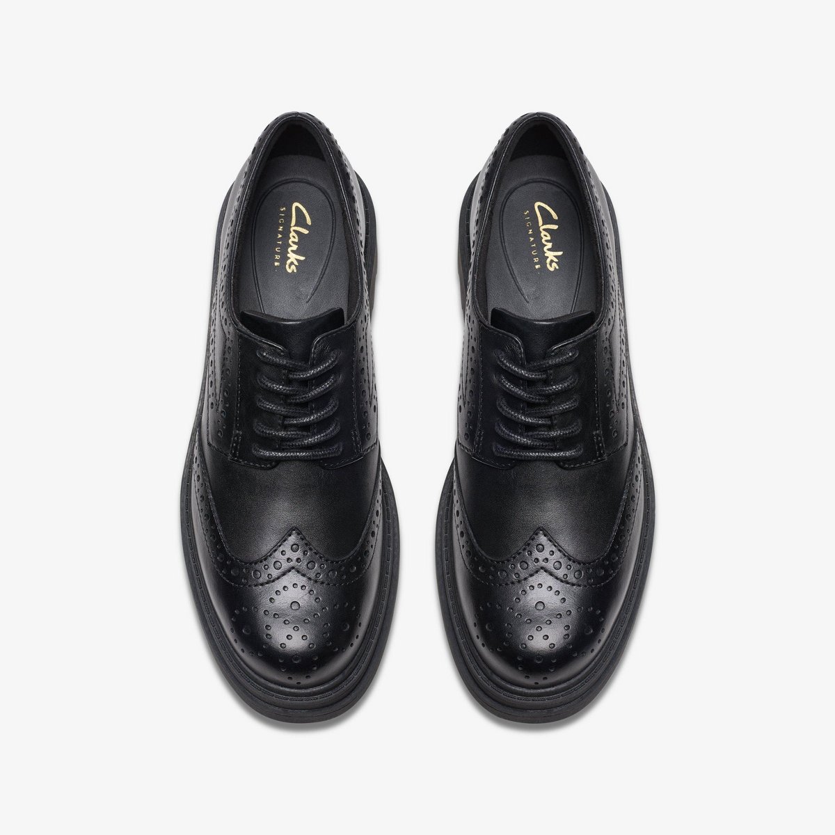 Обувь Clarks Womens Orinoco 3 Derby Black Leather Shoes 6 Medium — фото 6