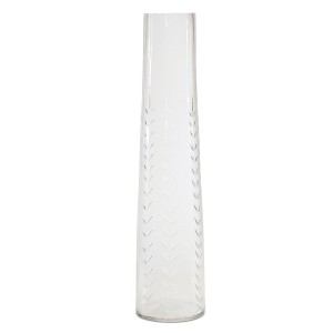 Melrose Etched Soda Lime Glass Vase 11.5"H - 1 of 1