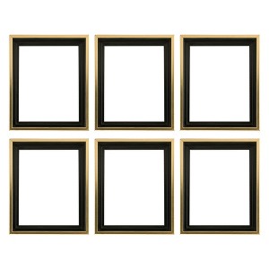 Creative Mark Illusions Floater Frame for 3/4 Inch Depth Stretched Canvas - Black & Gold - 1 of 4