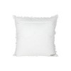 18" x 18" Hand Woven Fringe Cotton White Accent Throw Pillow w/ Polyester Fill - 4 of 4