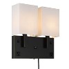 Cal Lighting Oberlin - 2 Light Wall Mount in Modern Style-14 Inches Tall and 13 Inches Wide - 2 of 4