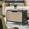 TackView Storage Bench with Seat-60 cm Shoe Bench with 2 Safety Hinges,  High-Capacity Chest for Entryway, Living Room, Bedroom, Hallway,black - 4 of 4