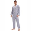 INSPIRE CHIC Men's 2 Pieces Button Down Printing Sleepshirt Casual Pattern Pajamas Set - 2 of 4