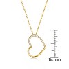 Guili 14K Gold or Rose Gold Plated Necklace with Cubic Zirconia Heart Pendant – A Timeless & Elegant Piece for Everyday Wear & Special Occasions. - 3 of 3