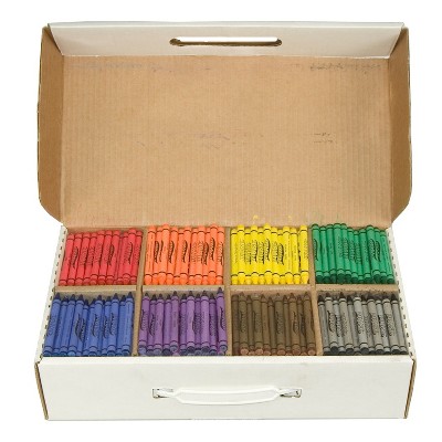 Crayon Classroom Pack, 8 Color, Box of 800