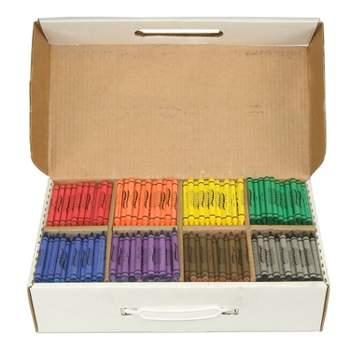 Prang Crayons Master Pack, 8 Colors (100 Each), 800 Count