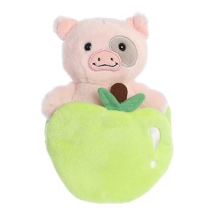 ebba Small Paisley Piglet Pocket Peekers Playful Baby Stuffed Animal Pink 5.5" - 1 of 4