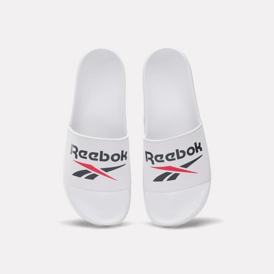 Reebok RBK Fulgere Swim Slides Size M 10 / W 11 White/Vector Navy/Vector Red — фото 2