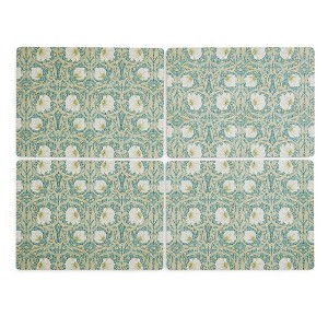 Pimpernel Morris & Co Privat Blue Placemats, Set of 4 - Heat-Safe Table Mats with Floral Design & Cork Backing for Dining Table Styling - 1 of 4