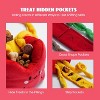 Nocciola 3 PCS Finger Food Dog Toy Set,Christmas gift,Cute Hide and Seek Plush Dog Toys,Squeaky and Crinkle Enrichment Toys for Small to Medium Dogs - 2 of 4