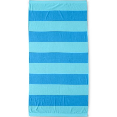 Lands' End Cabana Rugby Stripe Beach Towel