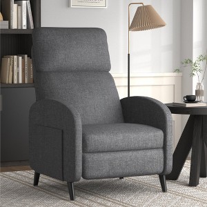 FLEXISPOT XC2 Recliner Chair for Adults, Fabric Small Recliner, Adjustable Single Sofa with Footrest for Living Room or Home Theater, Gray - 1 of 1