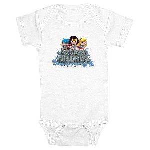 Infant's DC Super Friends Chibi Superheroines Bodysuit - 1 of 3