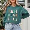 Simply Sage Market Women's  Garment Dyed Graphic Sweatshirt Christmas Tree Chart - 2 of 4
