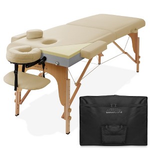 Saloniture Professional Portable  Memory Foam Massage Table - 1 of 4