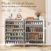 Tribesigns 6-Tier Shoe Organizer Cabinet with Adjustable Shelves, Freestanding Wood Shoe Rack with Doors for Entryway, Hallway, Living Room - 4 of 4