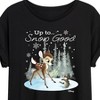 Women's - Disney - Christmas - Up To Snow Good Oversized Graphic T-Shirt - 2 of 4