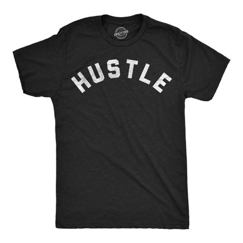 Мужские футболки Crazy Dog T-Shirts, Inc. Mens Funny T Shirts Hustle Sarcastic Text Graphic Novelty Tee for Men - Crazy Dog Men's T Shirt With Sarcastic Sayings Black XL