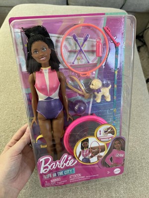 Barbie brooklyn Gymnast Doll Playset With Fashion Doll Puppy Trampoline And Accessories target Exclusive Target