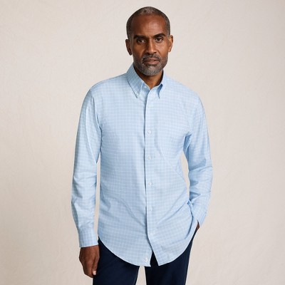 Lands' End Men's Traditional Fit Solid No Iron Supima Oxford Dress Shirt