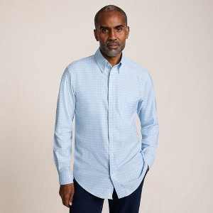 Lands' End Men's Traditional Fit Solid No Iron Supima Oxford Dress Shirt - 1 of 4