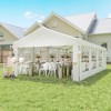 13 x 26 ft Heavy Duty Party Tent Outdoor Gazebo Wedding Tent Event Shelter Carport BBQ with Removable Sidewalls & Windows, Outside Waterproof Canopy - 2 of 4