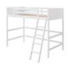 NicBex Twin Size Bunk Bed Loft Bed Pine Bed Frame with Inclined Ladder and Full Length Guardrail, No Box Spring Required, Space Saving - 3 of 4