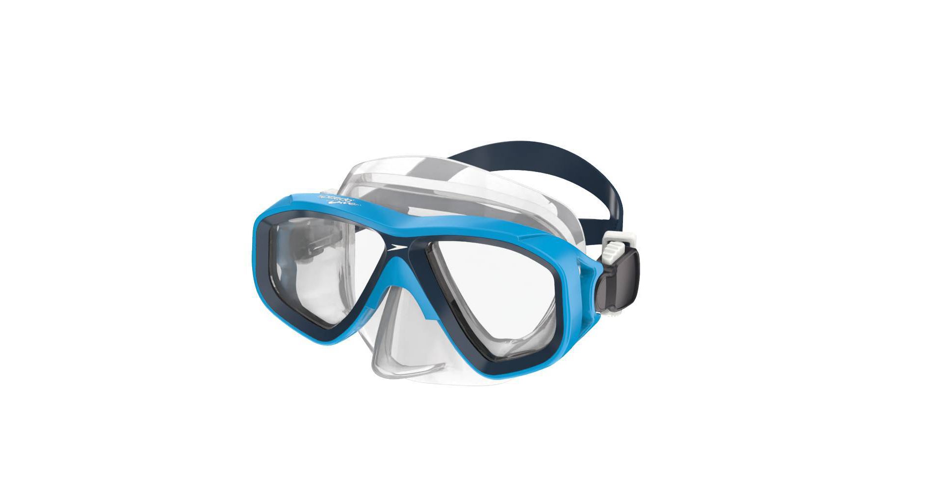 Speedo Kids' Surf Gazer Swim Mask - Teal/Clear: Snorkeling, Anti-Fog Lens, Ages 3-6