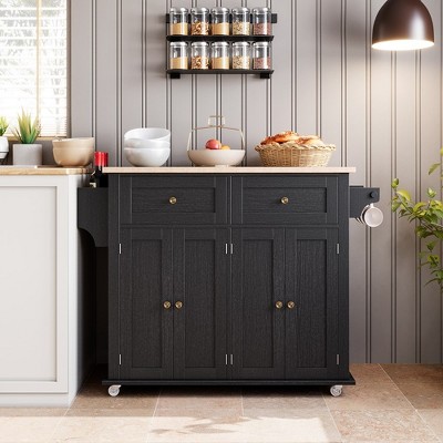 Kitchen Island Car with Storage