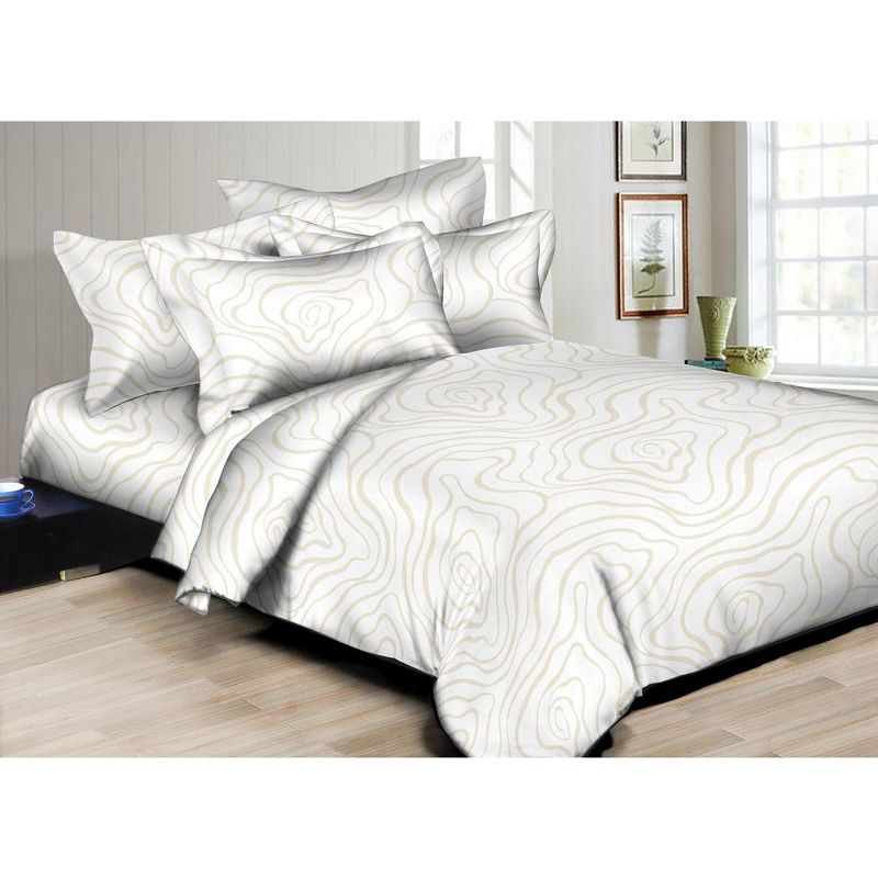 Better Bed Collection 300TC New Dimension Ivory Duvet Set, 1 of 4