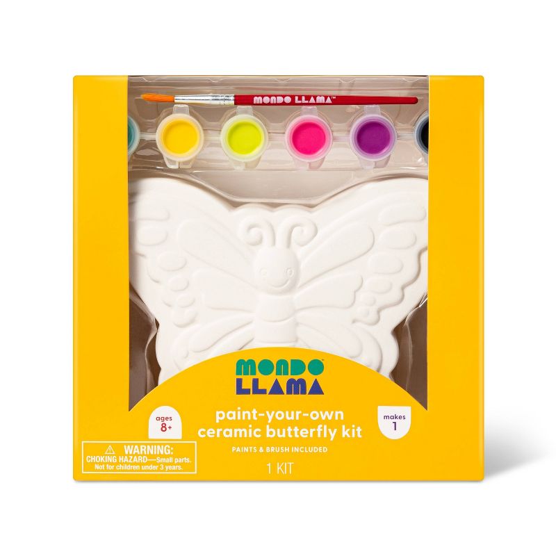 Paint-Your-Own Ceramic Butterfly Craft Kit - Mondo Llama&#8482;, 1 of 11