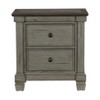 Vynxaria Transitional-Rustic 2-Drawer Nightstand - Dovetail Drawers, Ball Bearing Glides, Flat Knobs, Bedroom Furniture - 4 of 4
