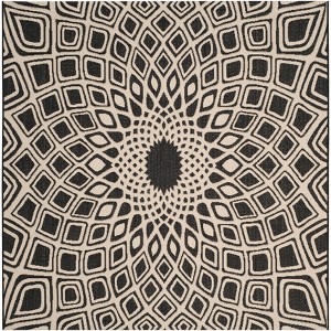 Courtyard CY6616 UV & Stain Resistant Non-Shedding Power Loomed Indoor/Outdoor Rugs - Safavieh - 1 of 4