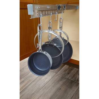 USA Patented Pot and Pan Cabinet Organizer with 8 Hooks