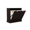 VYNXARIA Two-Compartment Tilt-Out Laundry Sorter Cabinet-Black - 3 of 4