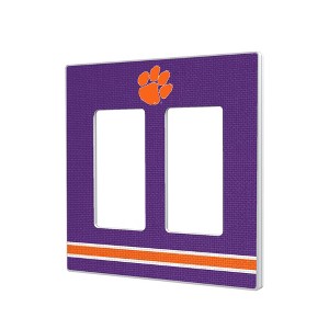 NCAA ACC Universities Stripe Hidden-Screw Light Switch Plate for Double Rocker - 1 of 4