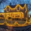 Itopfox 168FT 600 LED Christmas Lights Outdoor Waterproof 8 Modes Indoor String Lights for Outside Warm White Lights Plug in for Wedding Party - 3 of 4