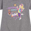 JoJo Siwa Time Of My Life Graphic Short Sleeve Fleece Dress - Heather Grey - 2T - 2 of 3