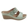 GC Shoes Rita Flower Comfort Slide Wedge Sandals - 2 of 4