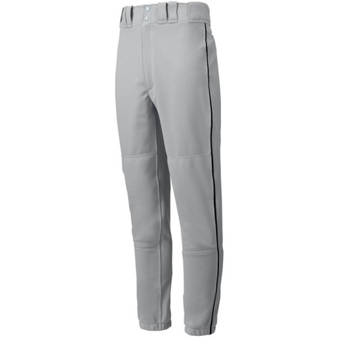  Mizuno mens Premier Piped Pant, Grey-black, X-Small US