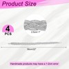 Unique Bargains Braided Polyester Elegant Design Durable Curtain Tiebacks Light Silver 4 Pcs - 2 of 4