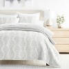 Luxury Lightweight Reversible Quilted Coverlet Set - Becky Cameron (Matching Shams Included) - 3 of 4