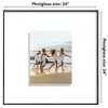 Americanflat 24x24 Floating Picture Frame  - Use as 11x14 Frame with Mat or 24x24 Frame Without Mat - Fusion Float Collection - Black - 2 of 4