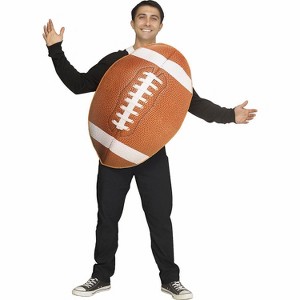Fun World Adult Realistic Print Football Costume - Size One Size Fits Most - Brown - 1 of 2