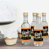 Big Dot of Happiness Jack-O'-Lantern Halloween - Mini Wine & Champagne Bottle Label Stickers - Halloween Party Favor Gift for Women & Men - Set of 16 - 3 of 4