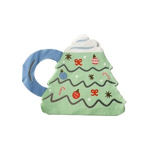 Daydream Society - Christmas Tree Mug Napkins - Pack of 16 Paper Napkins - 1 of 4