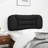vidaXL Headboard Cushion Black 39.4" Faux Leather - 4 of 4