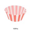 Unique Bargains Stripes Print Disposable Baking Cups Greaseproof Paper 1.97"x1.18" 100 Pcs - 4 of 4
